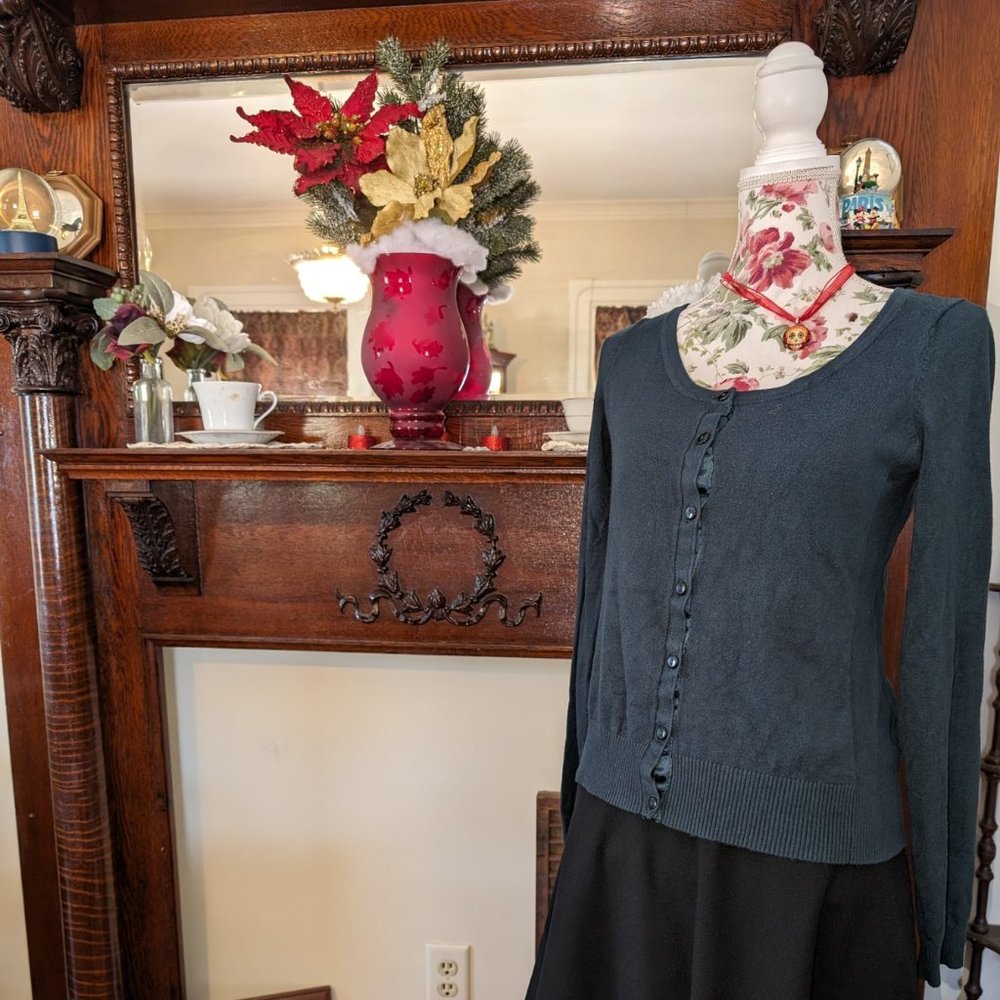 Maurices Green Button up Cardigan